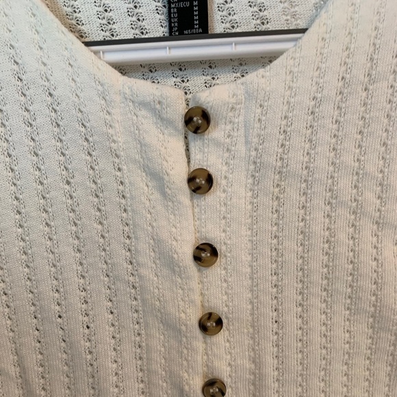 White Knit Cardigan - Picture 2 of 3